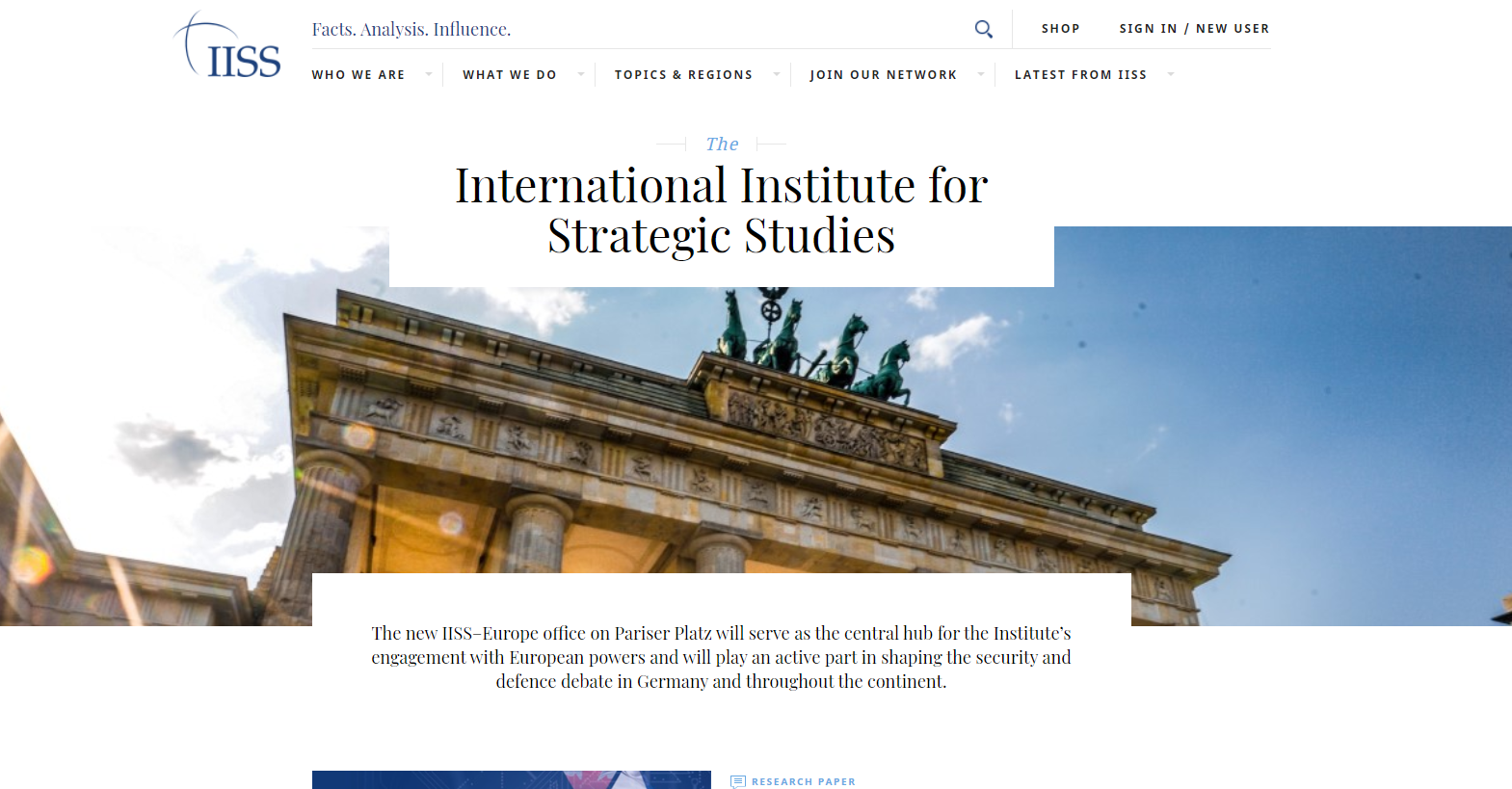 The International Institute for Strategic Studies